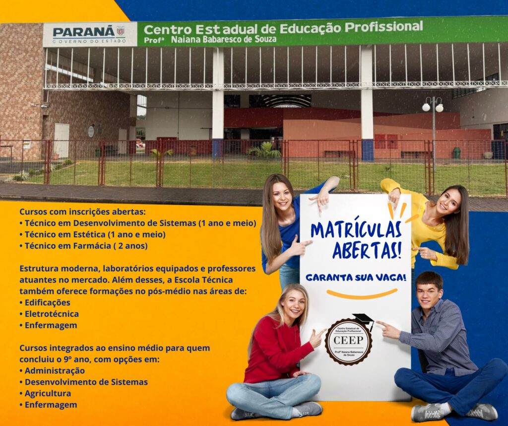 CEEP-2-1024x858 CEEP de Laranjeiras do Sul tem vagas abertas para Cursos Técnicos.